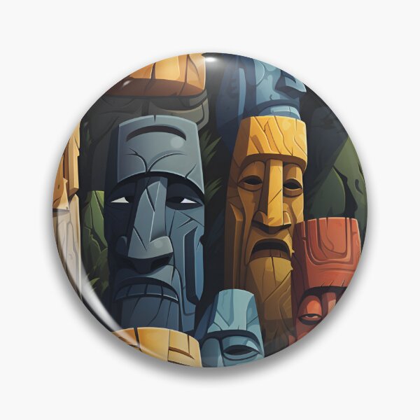 Item preview, Hi how are you? Easter Island Statue pattern designed and sold by Sp3ctrumOfColor.
