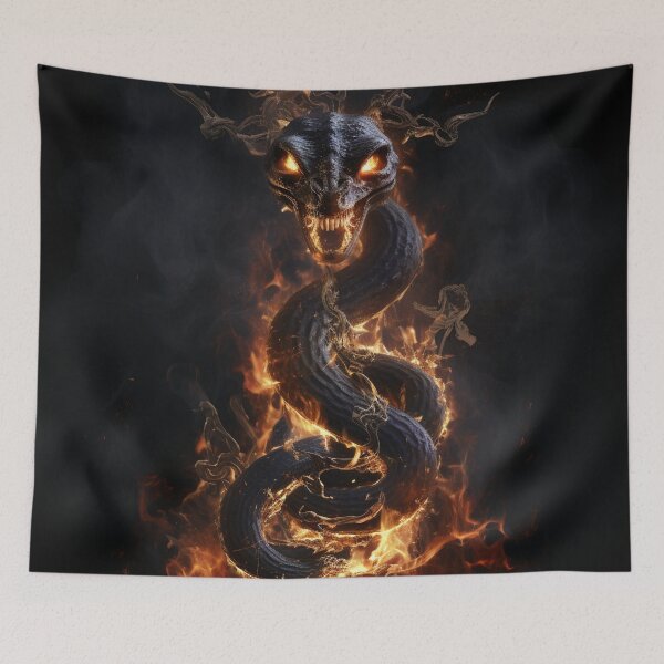 Item preview, Snake on Fire 1 designed and sold by AstroRisq.