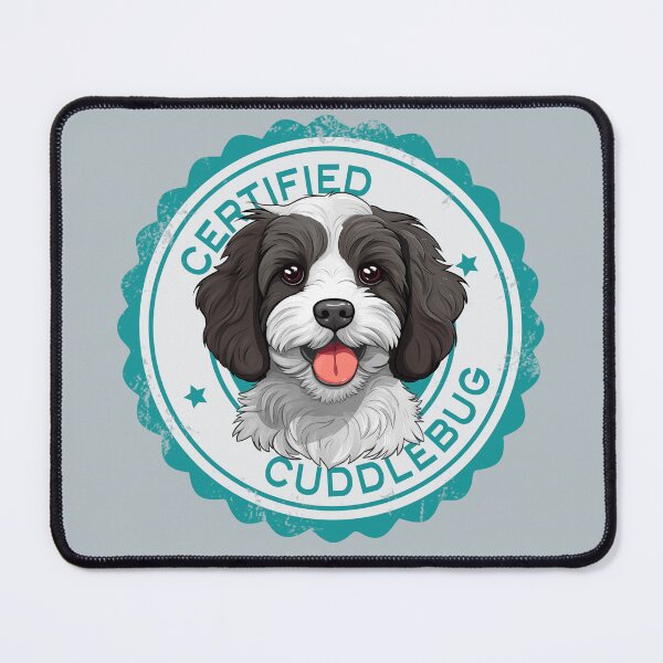 Item preview, Cavapoo Cavoodle Oodle Funny Certified Cuddlebug - Black and White designed and sold by wotsthis.