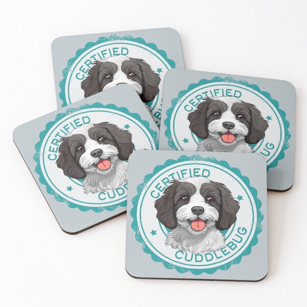 Item preview, Cavapoo Cavoodle Oodle Funny Certified Cuddlebug - Black and White designed and sold by wotsthis.