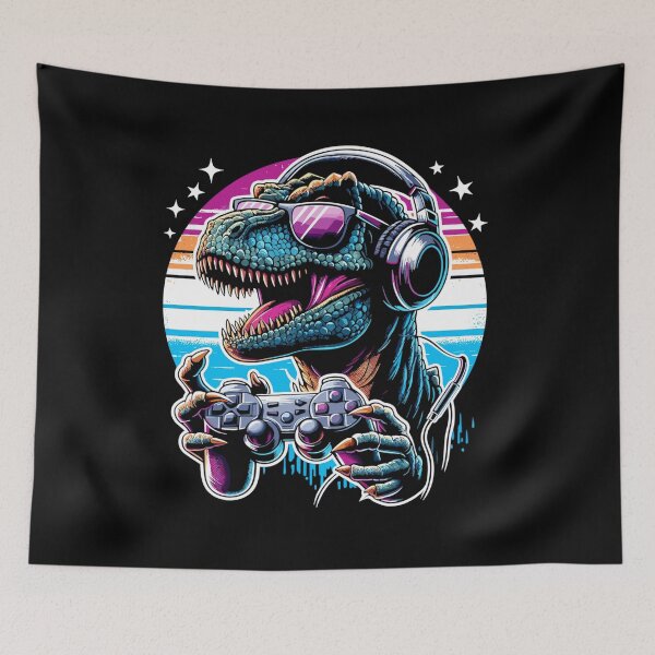 Item preview, T-rex gamer designed and sold by gittuska11.