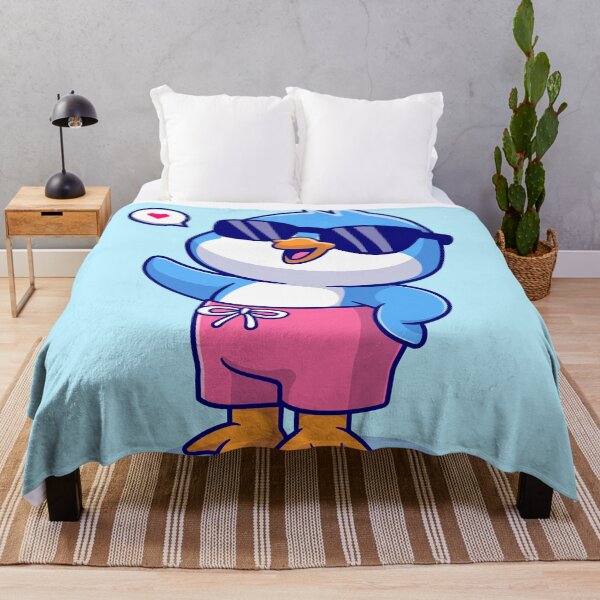 Item preview, Cute Penguin Summer Waving Hand Cartoon Vector Icon Illustration designed and sold by hjian8219.