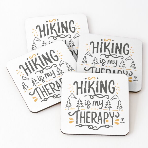 Item preview, HIKING IS MY THERAPY Tee. The perfect companion for your outdoor adventures designed and sold by BRUNTadventures.