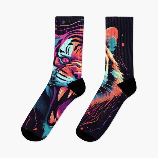 Item preview, Tiger Cartoon Neon Art designed and sold by AstroRisq.