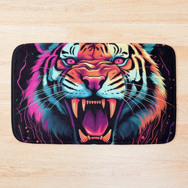 Item preview, Tiger Cartoon Neon Art designed and sold by AstroRisq.