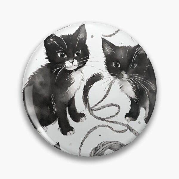 Item preview, Adorable kittens playing with yarn seamless pattern designed and sold by IssaraStudio.