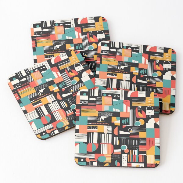 Item preview, Magical Bauhaus Style Pattern designed and sold by DigiDreamyArt.