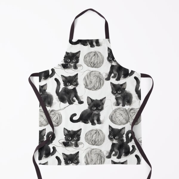 Item preview, Charming kittens engaged in playful antics with yarn, radiating an irresistibly adorable vibe seamless pattern designed and sold by IssaraStudio.