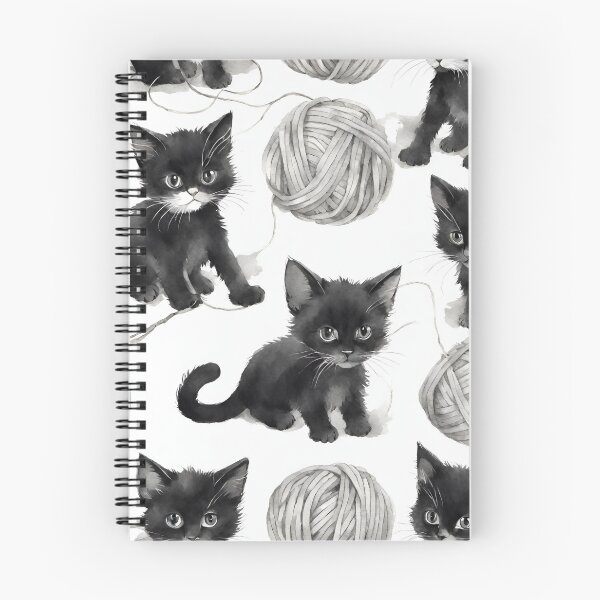 Item preview, Charming kittens engaged in playful antics with yarn, radiating an irresistibly adorable vibe seamless pattern designed and sold by IssaraStudio.