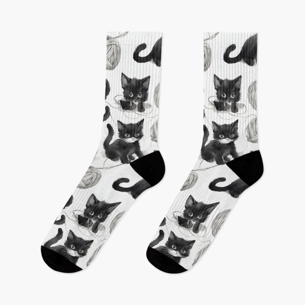 Item preview, Charming kittens engaged in playful antics with yarn, radiating an irresistibly adorable vibe seamless pattern designed and sold by IssaraStudio.