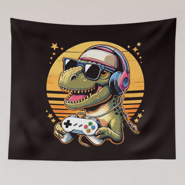 Item preview, T-rex gamer designed and sold by gittuska11.