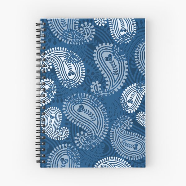 Item preview, Classic Blue Overlapped Paisleys designed and sold by VIBEARTZDESIGN.