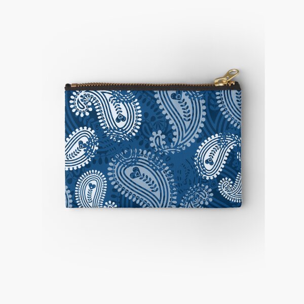Item preview, Classic Blue Overlapped Paisleys designed and sold by VIBEARTZDESIGN.