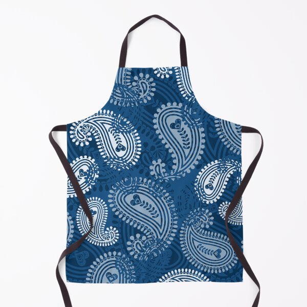 Item preview, Classic Blue Overlapped Paisleys designed and sold by VIBEARTZDESIGN.