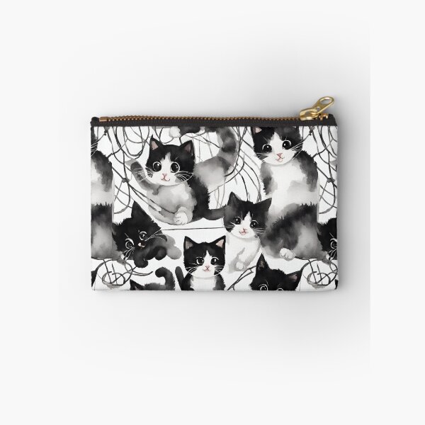 Item preview, Cute kittens playfully tangled in yarn, radiating pure charm seamless pattern designed and sold by IssaraStudio.