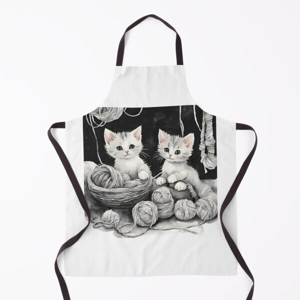 Item preview, Adorable kittens playing with yarn designed and sold by IssaraStudio.