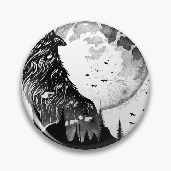 Artikelvorschau, Wolf und Mond 2 entworfen und verkauft von AstroRisq.