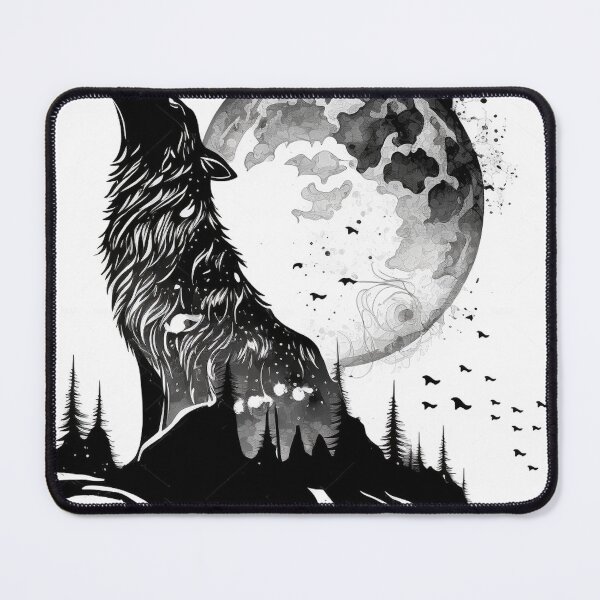 Item preview, Wolf and Moon 2 designed and sold by AstroRisq.