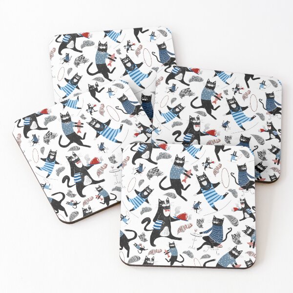 Item preview, Funny cats pattern  designed and sold by DarinaHari.