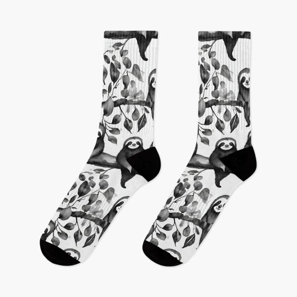 Item preview, Joyful sloths lounging in trees seamless pattern designed and sold by IssaraStudio.
