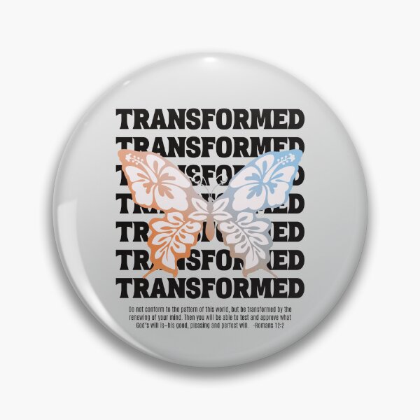 Item preview, Be Transformed Butterfly,Romans 12 2,Bible Verse designed and sold by WeBearFruit.
