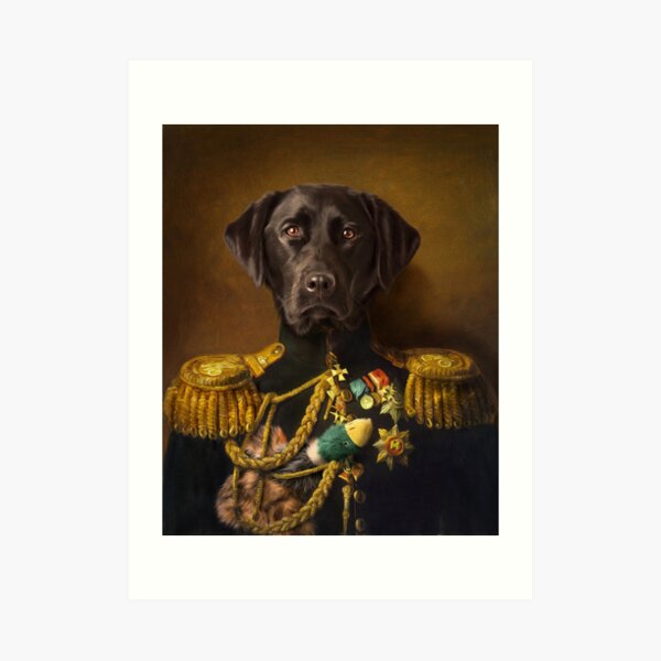 Labrador Portrait - Mambo Art Print
