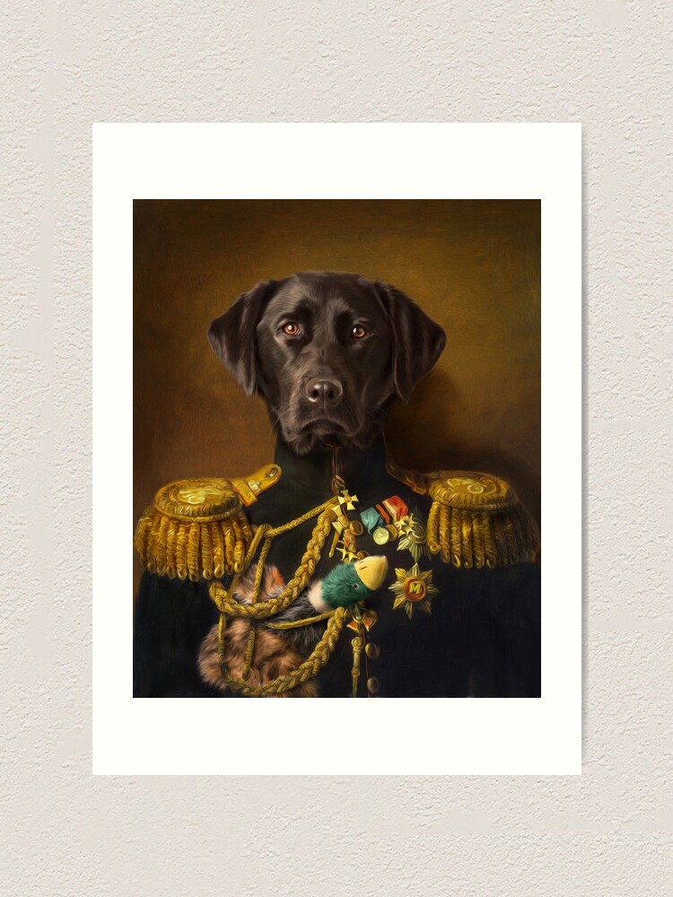 Alternate view of Labrador Portrait - Mambo Art Print