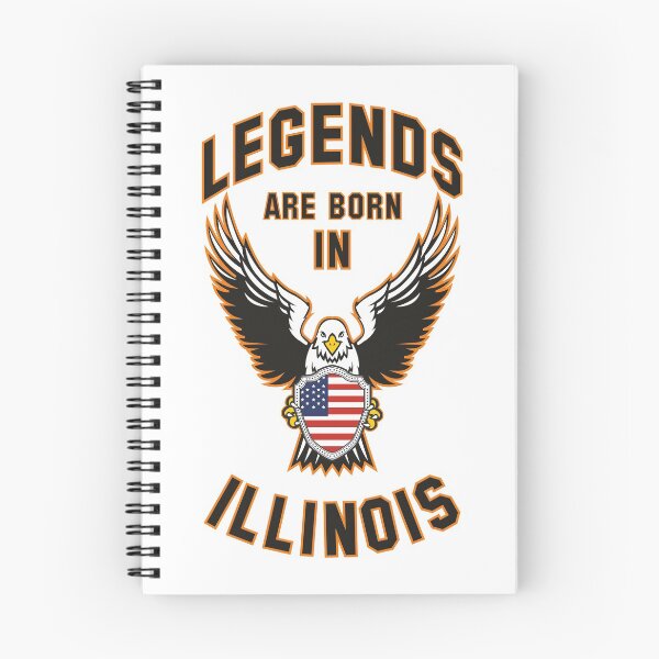 Item preview, Legends are born in Illinois designed and sold by beloknet.