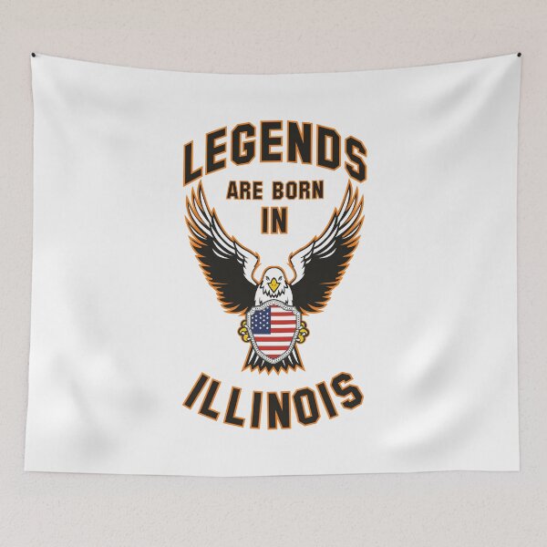 Item preview, Legends are born in Illinois designed and sold by beloknet.