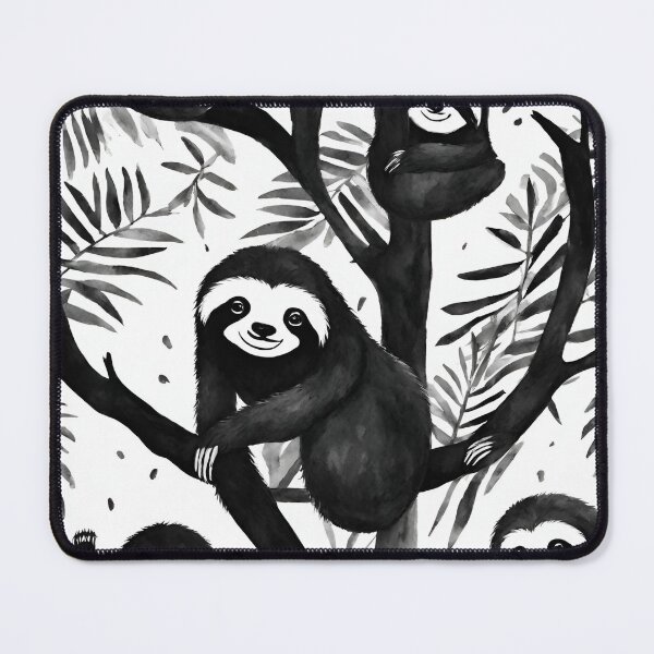 Item preview, Happy sloths peacefully unwinding in the treetops seamless pattern designed and sold by IssaraStudio.