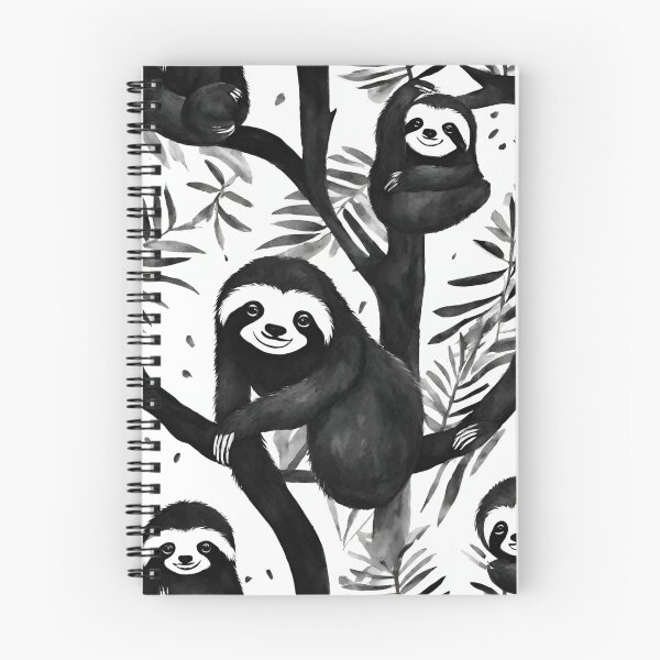 Item preview, Happy sloths peacefully unwinding in the treetops seamless pattern designed and sold by IssaraStudio.