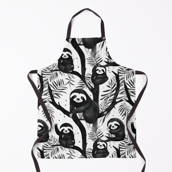 Item preview, Happy sloths peacefully unwinding in the treetops seamless pattern designed and sold by IssaraStudio.