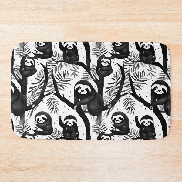 Item preview, Happy sloths peacefully unwinding in the treetops seamless pattern designed and sold by IssaraStudio.