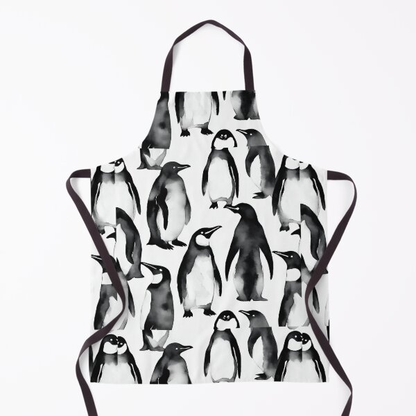 Item preview, Cute penguins waddling together seamless pattern designed and sold by IssaraStudio.