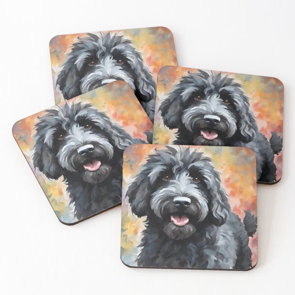Item preview, Black Labradoodle Doodle Dog designed and sold by Happy Dog Doodles.