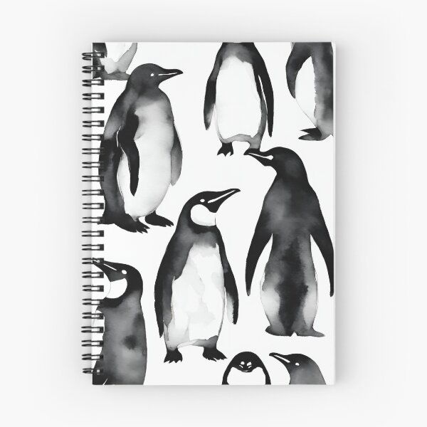 Item preview, Charming penguins happily waddling in unison seamless pattern designed and sold by IssaraStudio.
