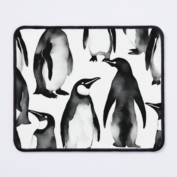 Item preview, Charming penguins happily waddling in unison seamless pattern designed and sold by IssaraStudio.