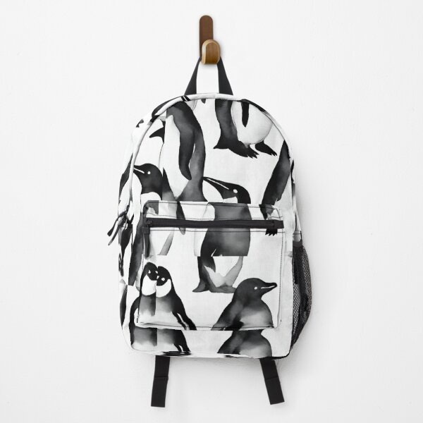 Item preview, Charming penguins happily waddling in unison seamless pattern designed and sold by IssaraStudio.