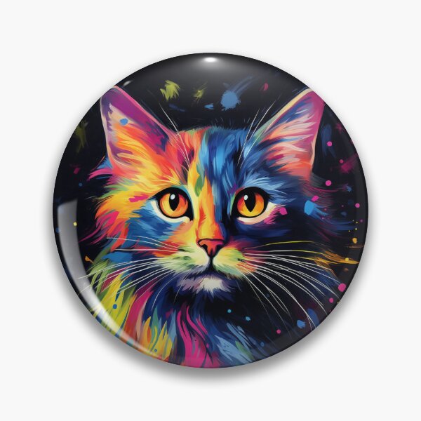 Item preview, colored cat designed and sold by DiceWay.