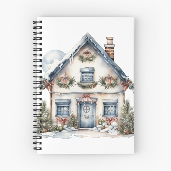 Item preview, Winter Wonderland House Snowy Landscape designed and sold by ZvekiVintage.