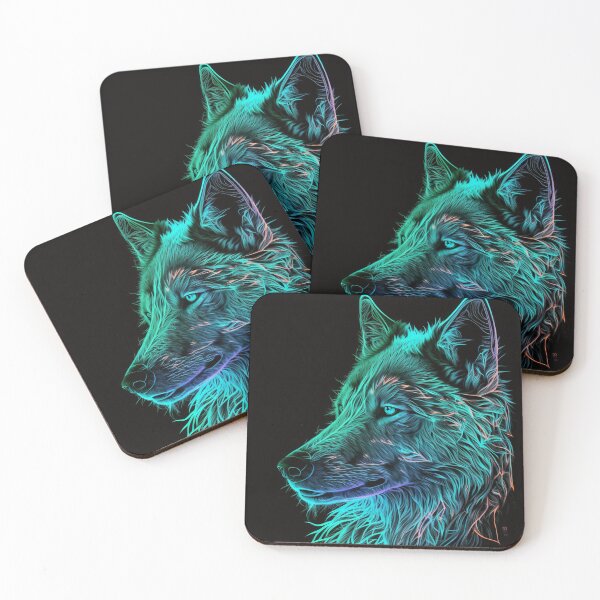 Item preview, Wolf Neon Art 2 designed and sold by AstroRisq.