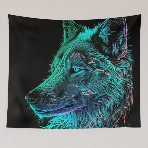 Item preview, Wolf Neon Art 2 designed and sold by AstroRisq.