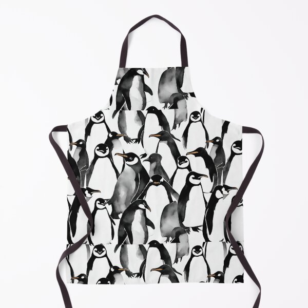 Item preview, Endearing penguins joyfully waddle together in perfect harmony seamless pattern designed and sold by IssaraStudio.