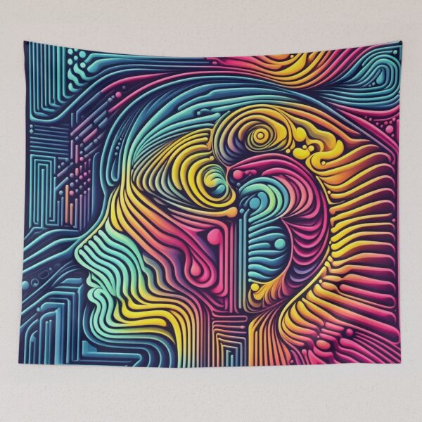 Item preview, Neo color- with abstract design- mind illusion designed and sold by erkabees.