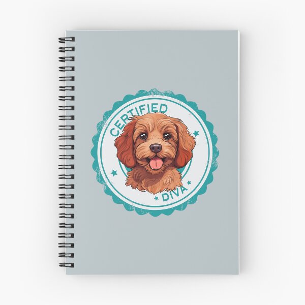 Artikelvorschau, Cavapoo Cavoodle Oodle Lustige zertifizierte Diva – Rubinrot entworfen und verkauft von wotsthis.