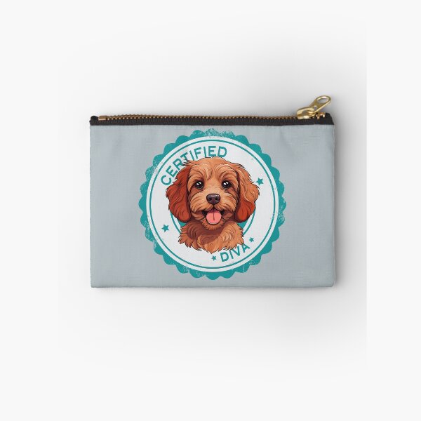 Item preview, Cavapoo Cavoodle Oodle Divertida Diva Certificada - Rojo Rubí designed and sold by wotsthis.