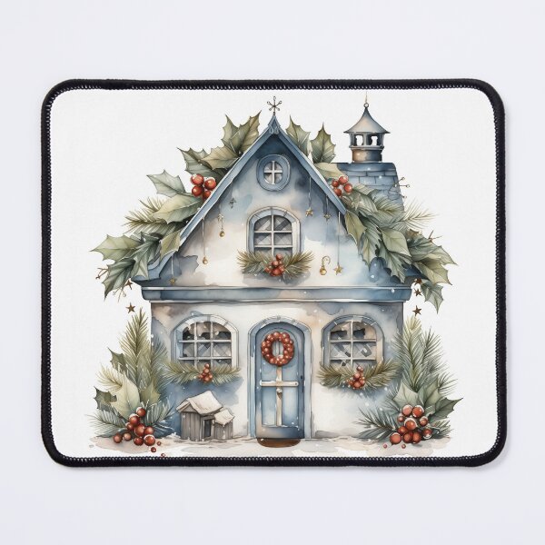 Item preview, Retro Vintage Inspired Christmas Cottage Winter Wonderland designed and sold by ZvekiVintage.