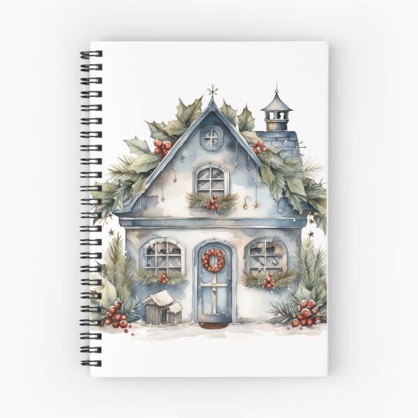Item preview, Retro Vintage Inspired Christmas Cottage Winter Wonderland designed and sold by ZvekiVintage.