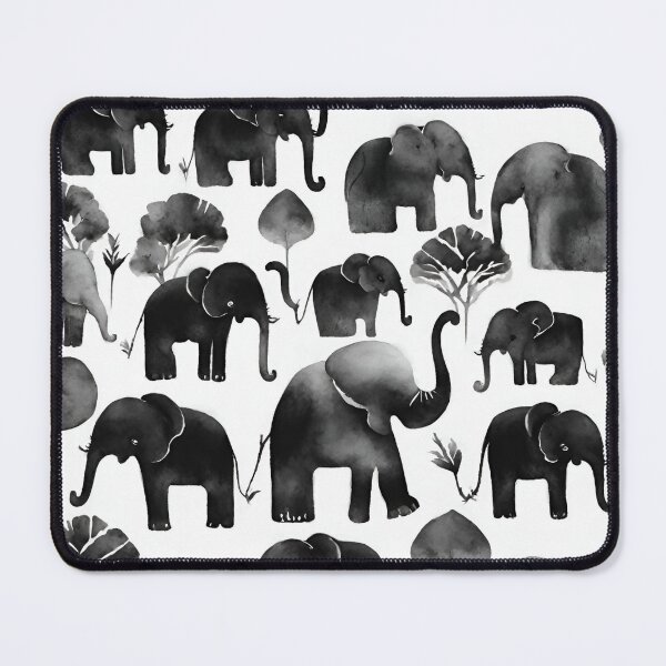 Item preview, Sweet elephants holding trunks seamless pattern designed and sold by IssaraStudio.