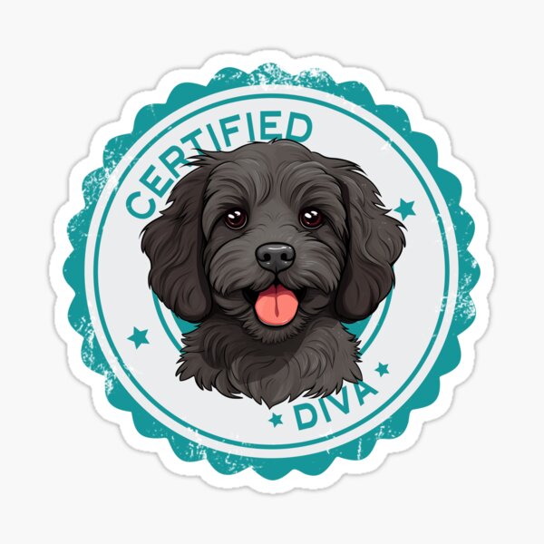 Item preview, Cavapoo Cavoodle Oodle Funny Certified Diva - Black designed and sold by wotsthis.